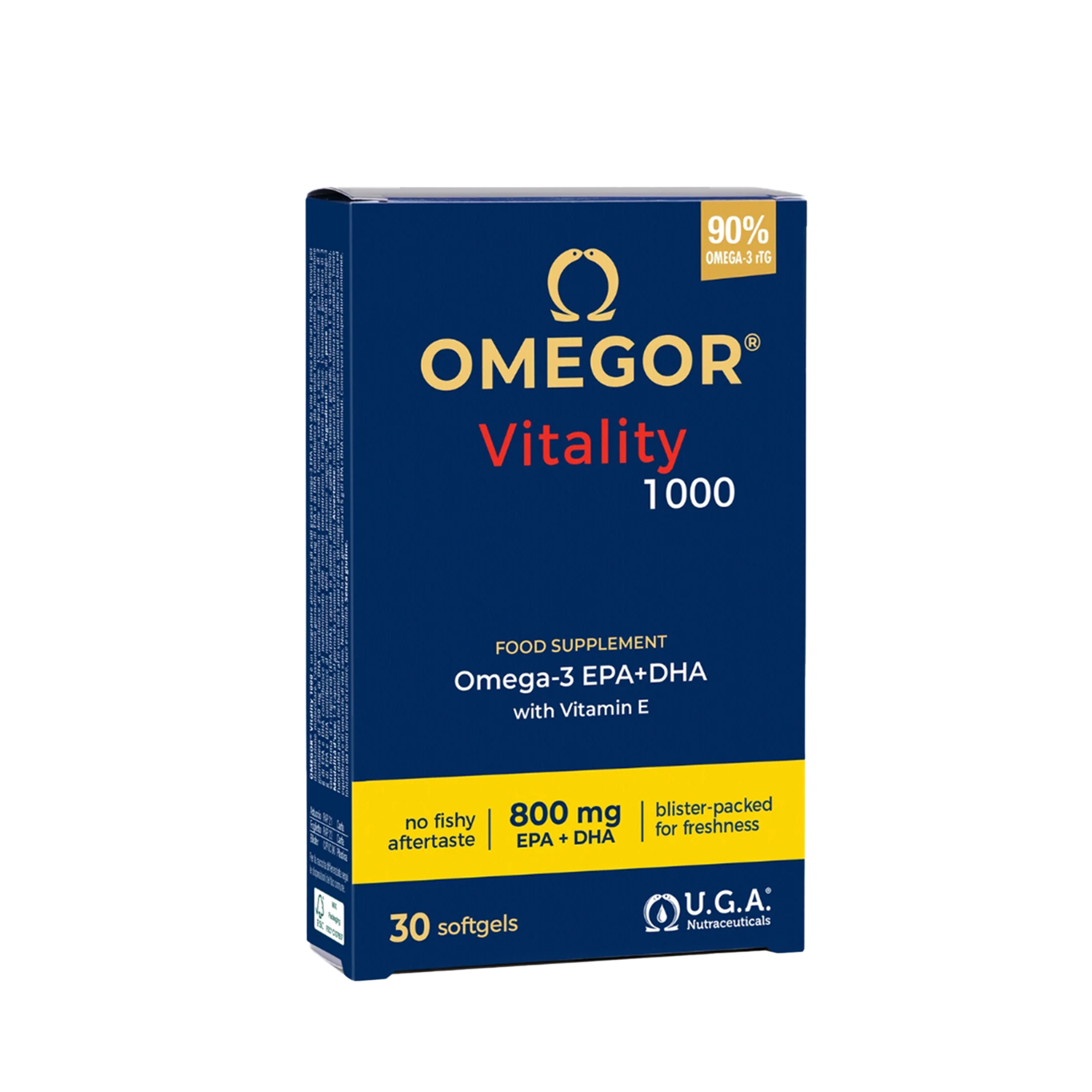 UGA Nutraceuticals Omegor Vitality 1000 Integratore di Omega3 30 capsule